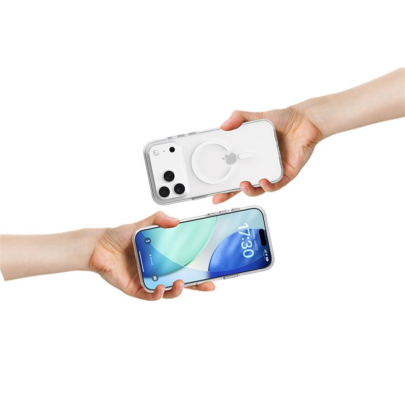 Comma kryt Elemental Series Magnetic Case pre iPhone 17 - Clear