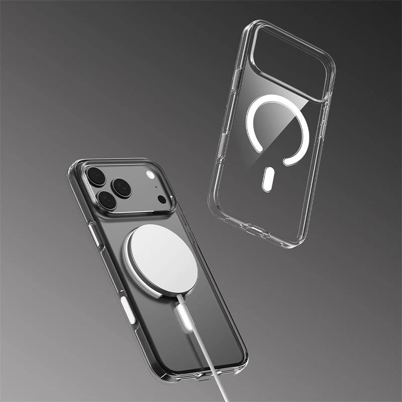 Comma kryt Elemental Series Magnetic Case pre iPhone 17 - Clear