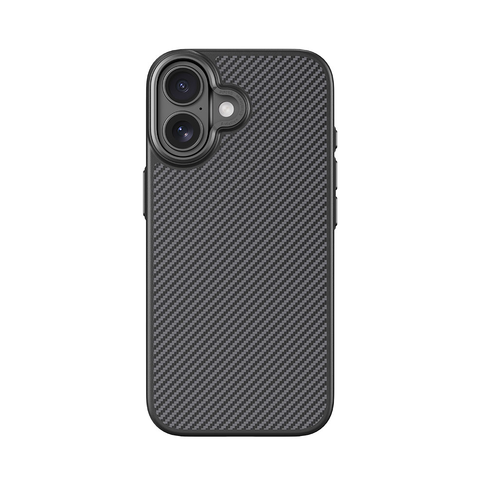 Comma kryt Kevlar Magnetic Shockproof Case pre iPhone 17 - Black