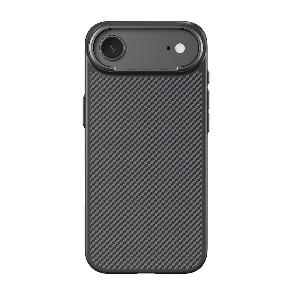Comma kryt Kevlar Magnetic Shockproof Case pre iPhone Air - Black