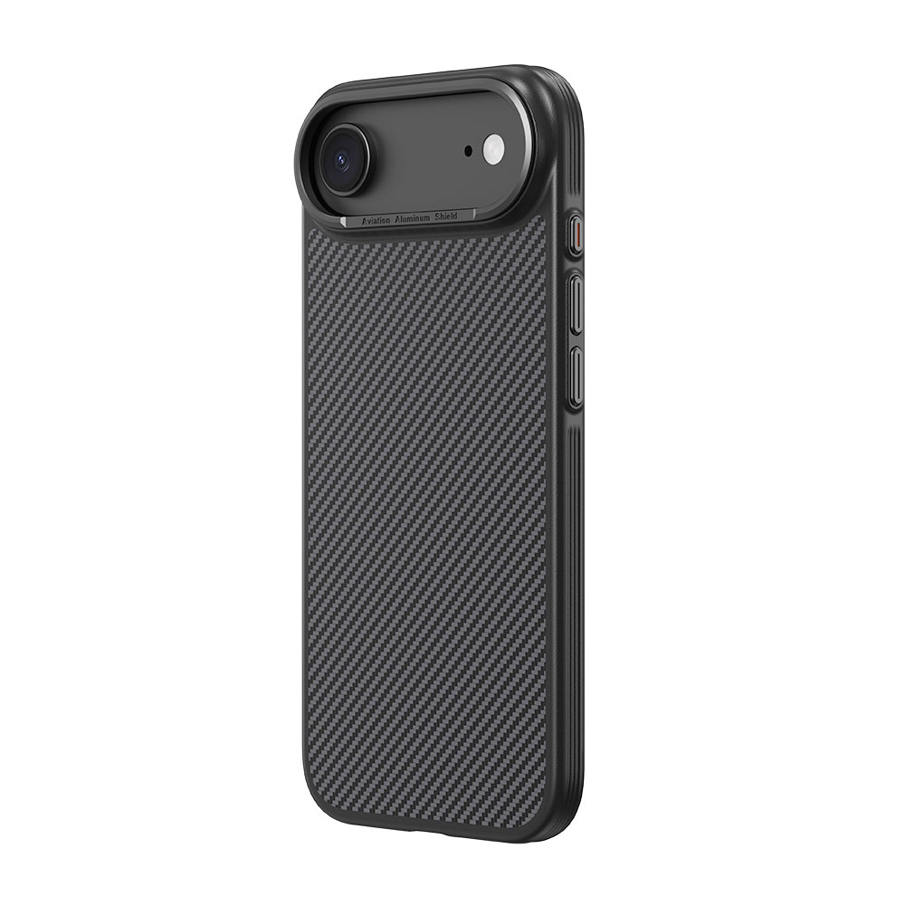 Comma kryt Kevlar Magnetic Shockproof Case pre iPhone Air - Black
