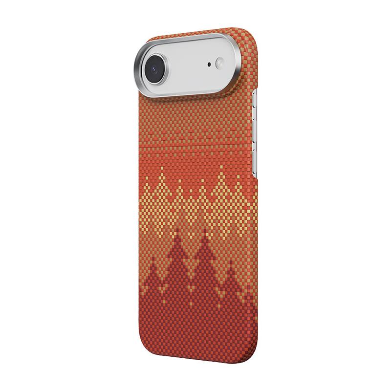 Comma kryt Woven Kevlar Magnetic Shockproof Case pre iPhone Air - Pinery Forest