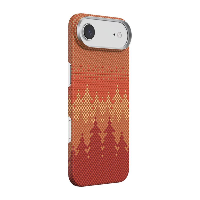 Comma kryt Woven Kevlar Magnetic Shockproof Case pre iPhone Air - Pinery Forest