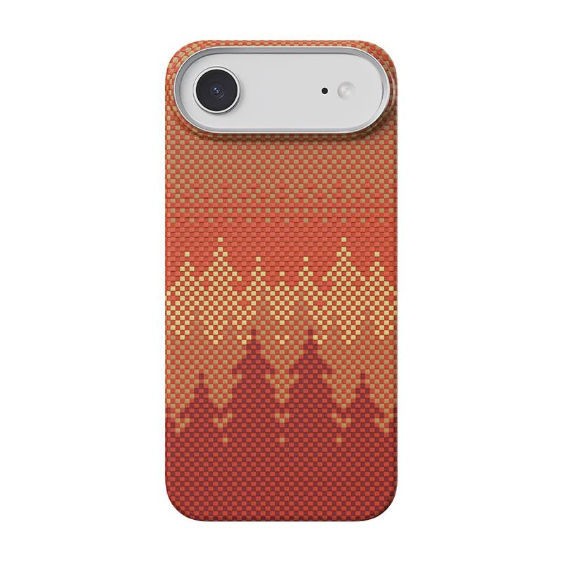 Comma kryt Woven Kevlar Magnetic Shockproof Case pre iPhone Air - Pinery Forest