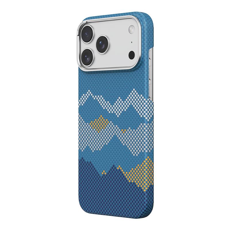 Comma kryt Woven Kevlar Magnetic Shockproof Case pre iPhone 17 Pro Max - Mountain View