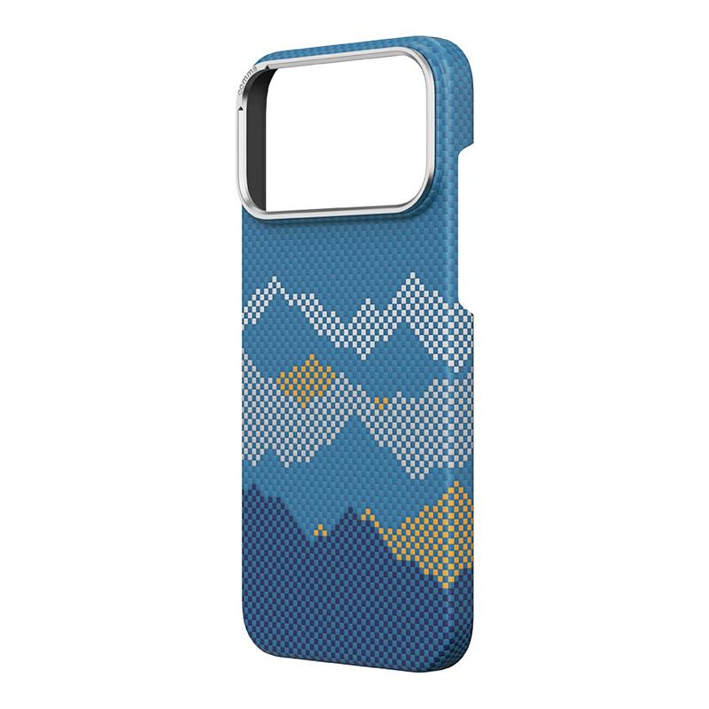 Comma kryt Woven Kevlar Magnetic Shockproof Case pre iPhone 17 Pro Max - Mountain View