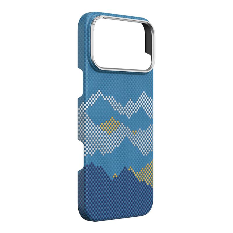 Comma kryt Woven Kevlar Magnetic Shockproof Case pre iPhone 17 Pro Max - Mountain View