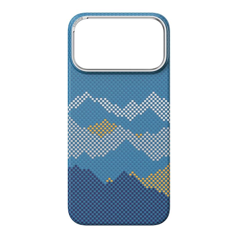 Comma kryt Woven Kevlar Magnetic Shockproof Case pre iPhone 17 Pro Max - Mountain View