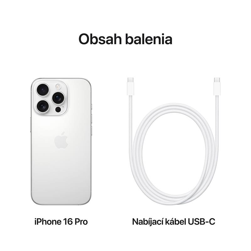 iPhone 16 Pro 1TB Bílý titan *Třída A*