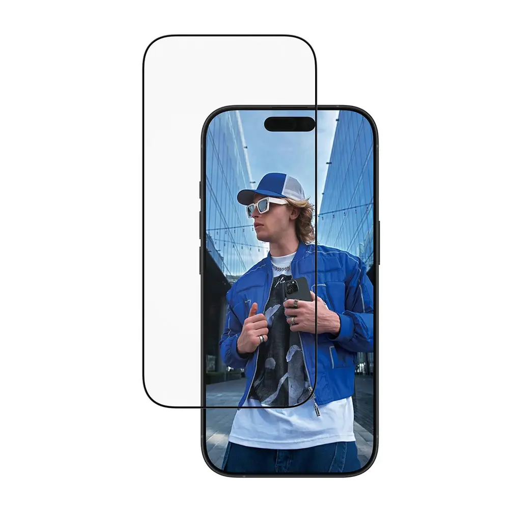 PanzerGlass ochranné sklo UWF pre iPhone 17/16 Pro - Black Frame