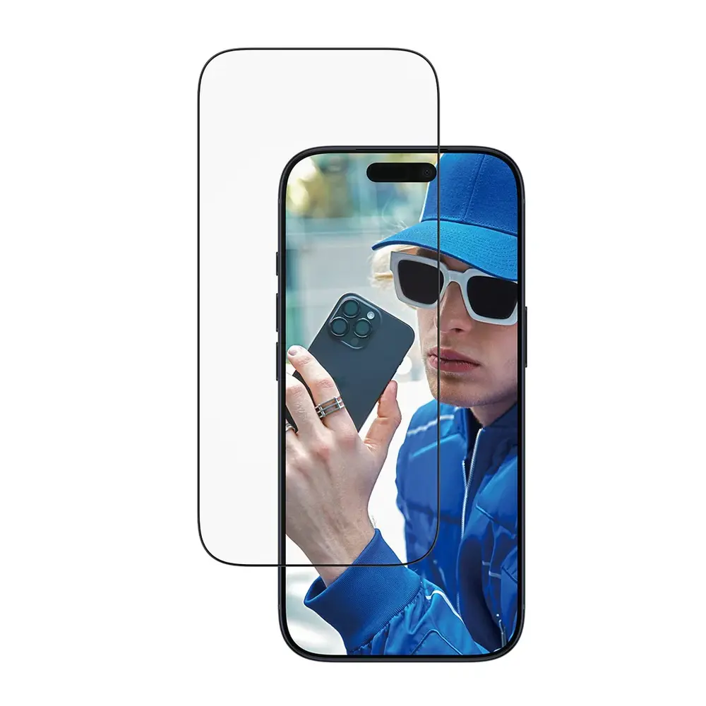 PanzerGlass ochranné sklo UWF pre iPhone 17 Pro - Black Frame