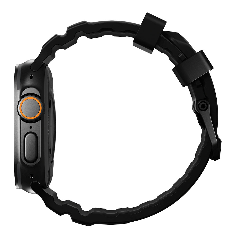Nomad remienok Rocky Point Band pre Apple Watch 46/49mm - Carbon Black/Black