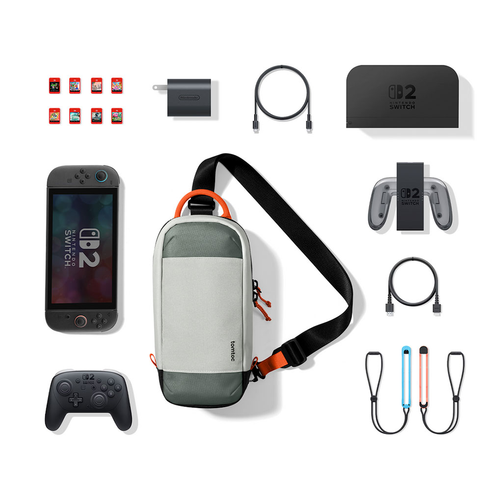 TomToc taška GameOn G49 Nintendo Switch 2 Sling Bag - Gray
