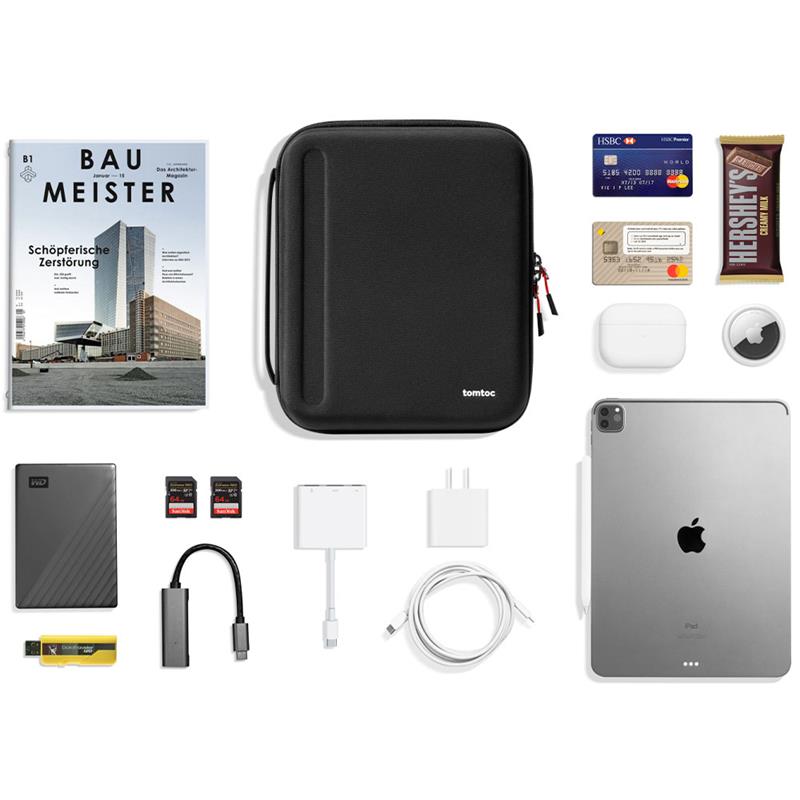 TomToc puzdro Smart A06 PadFolio Eva Case pre iPad Pro 13"/iPad Air 13" - Black