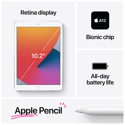 iPad 32GB Wi-Fi Space Gray (2020) *Použitý s DPH - Trieda A*