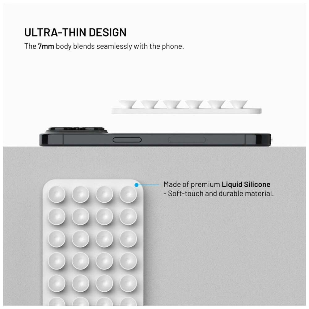 FIXED MagMate MagSafe držiak s prisavkam, biely