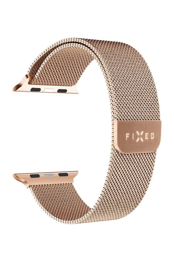 FIXED Mesh Strap pre Apple Watch 38/40/41mm, ružovo zlatý