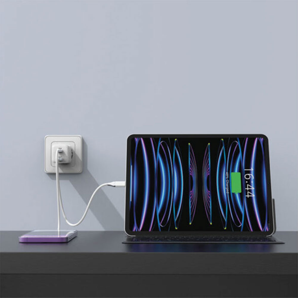 LMP USB-C GaN Dual Power Adapter 35W - White