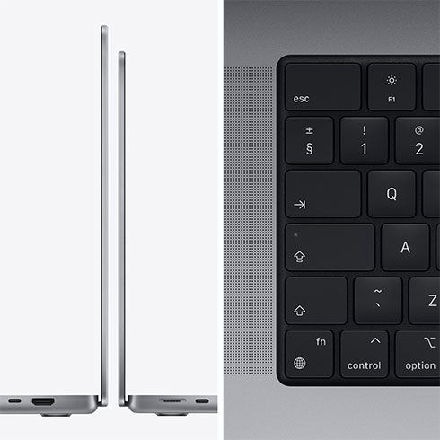 CTO MacBook Pro 14" Apple M1 Pro 8-core CPU 14-core GPU 16GB 1TB Space Gray SK *Použitý s DPH - Trieda B*