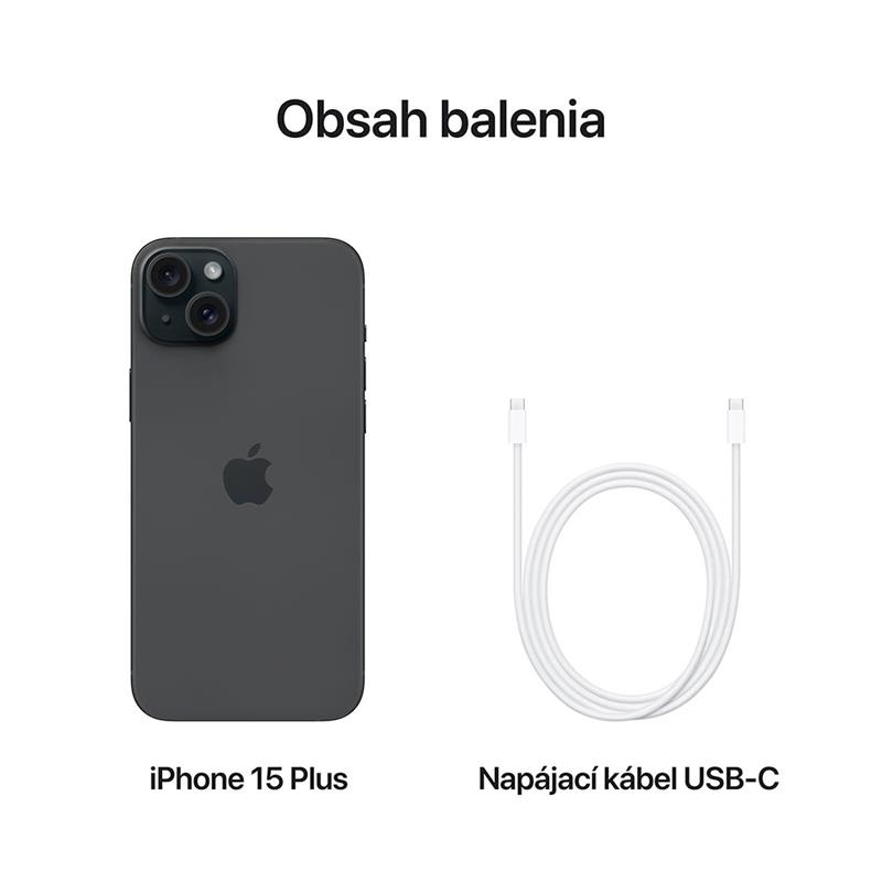 Apple iPhone 15 Plus 128 GB čierna *Trieda C*