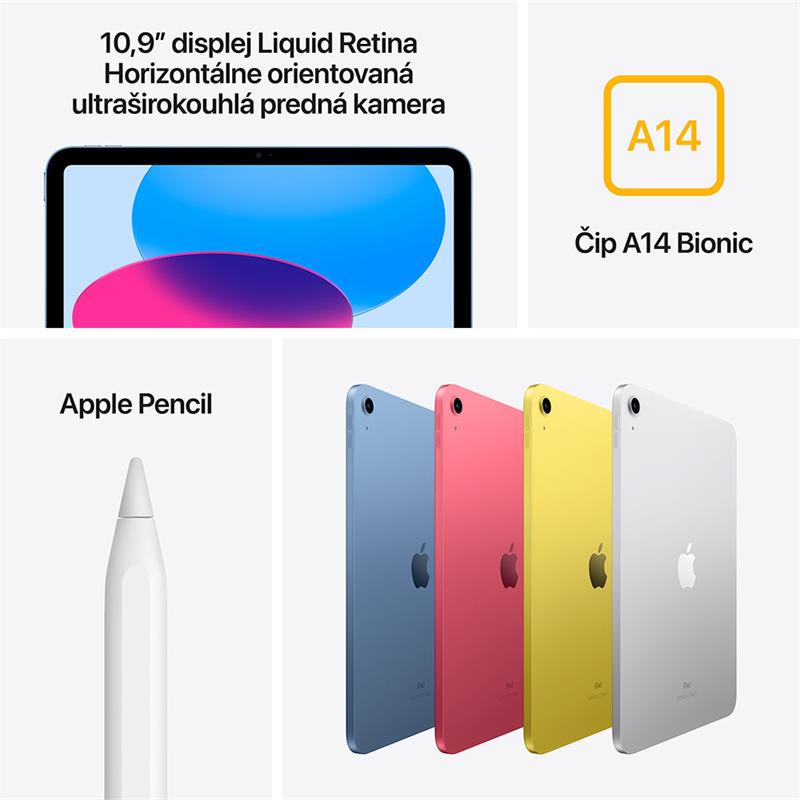 iPad 10.9" Wi-Fi 64GB Modrý (10. gen.) *Třída A*
