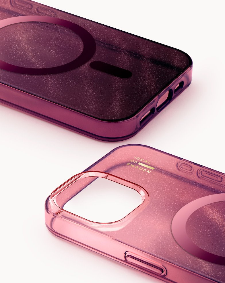 iDeal Fashion Clear Case MagSafe iPhone 16 Pro Cherry Lacquer