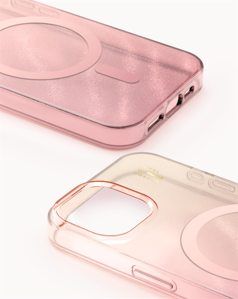 iDeal Fashion Clear Case MagSafe iPhone 13/14/15/16e/17e Rose Blush