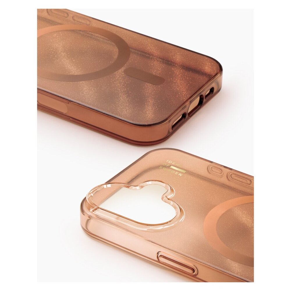 iDeal Fashion Clear Case MagSafe iPhone 16 Mocha Mousse