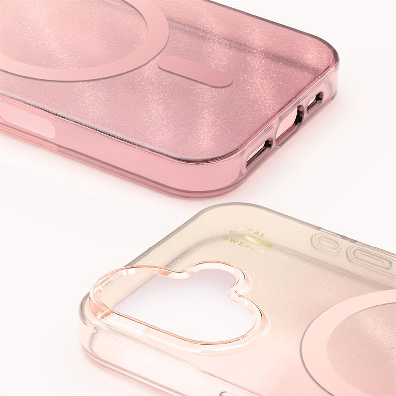 iDeal Fashion Clear Case MagSafe iPhone 16 Rose Blush