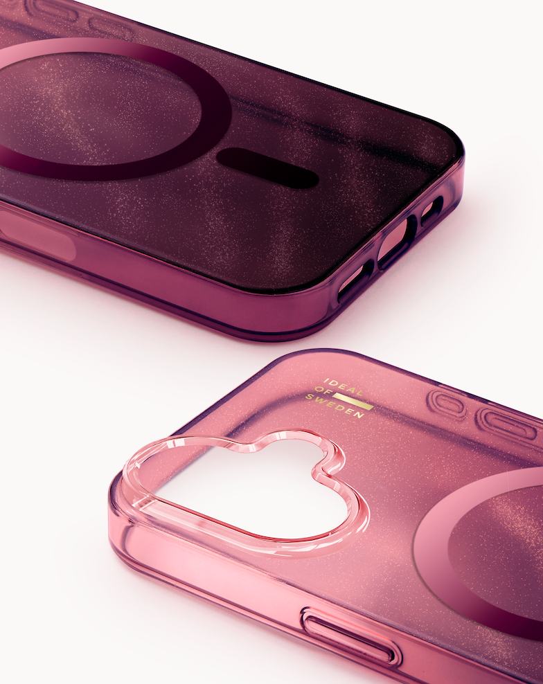 iDeal Fashion Clear Case MagSafe iPhone 16 Cherry Lacquer