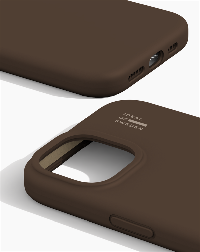iDeal Silicone Case MagSafe iPhone 13/14/15/16e/17e Mocha Mousse