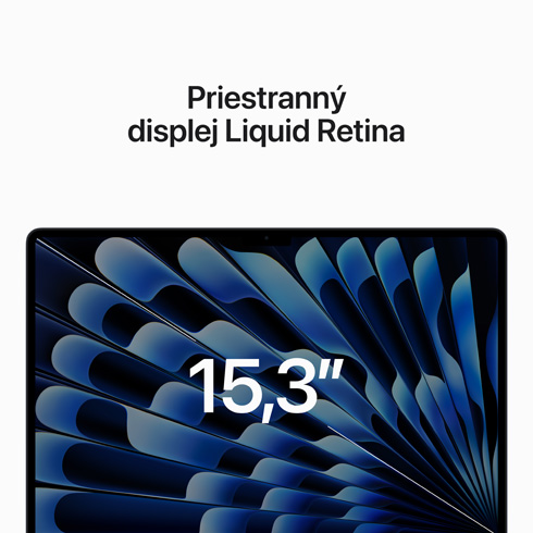 MacBook Air 15" Apple M2 8C CPU 10C GPU 8GB 256 GB polnočná SK *Použitý s DPH - Trieda B*