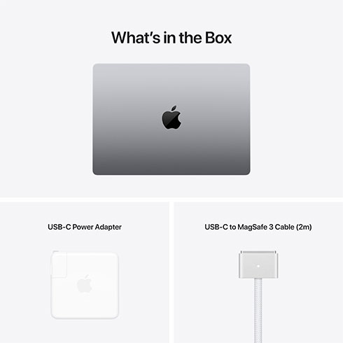 MacBook Pro 14" Apple M1 Pro 8C CPU 14C GPU 16GB 512GB kozmická sivá SK *Použitý s DPH - Trieda B*