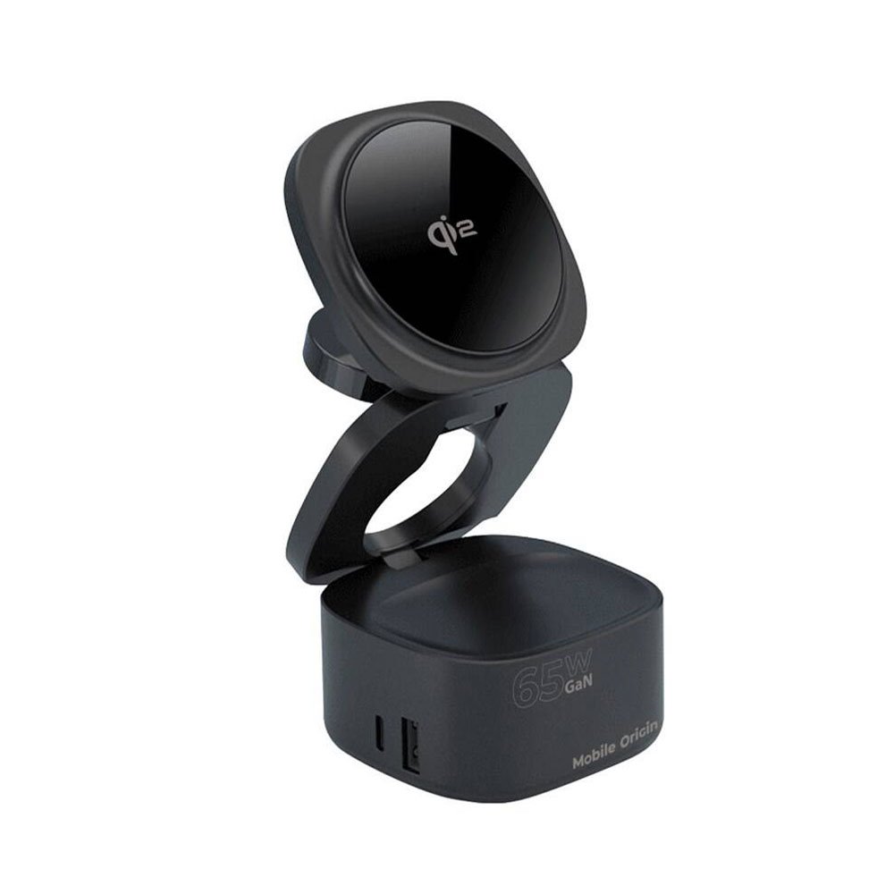 Mobile Origin 65W GaN 5-in-1 Foldable Qi2 Charger PW1 - Black
