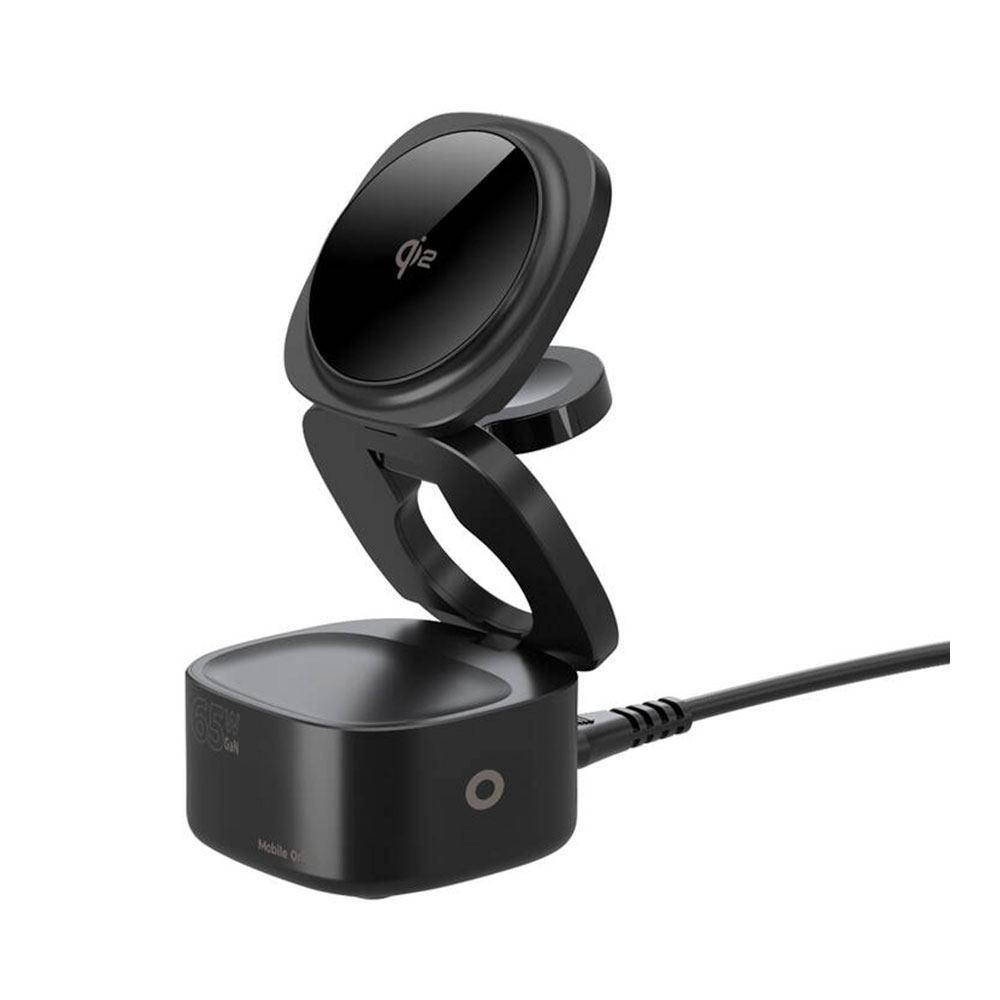 Mobile Origin 65W GaN 5-in-1 Foldable Qi2 Charger PW1 - Black