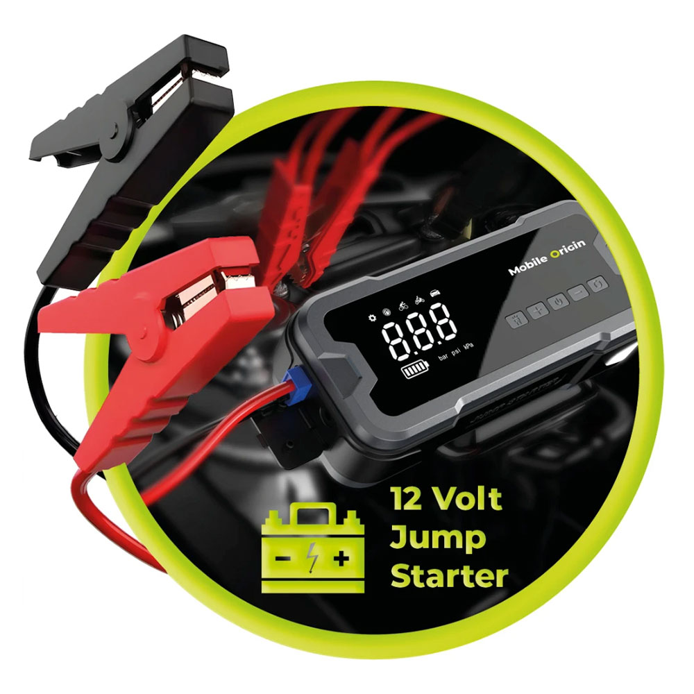 Mobile Origin Powerbank JumpStarter and Air Compressor CA01 - Black