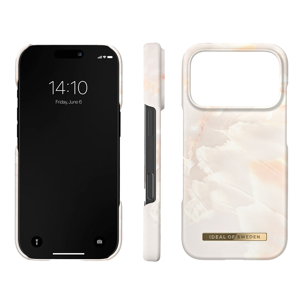 iDeal Fashion Printed Case MagSafe iPhone 17 Pro Rose Pearl Marble