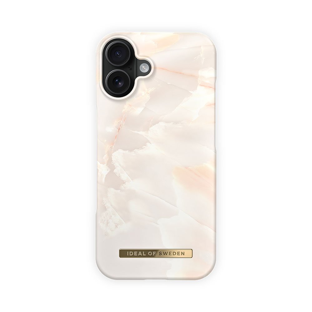 iDeal Fashion Printed Case MagSafe iPhone 17 Rose Pearl Marble