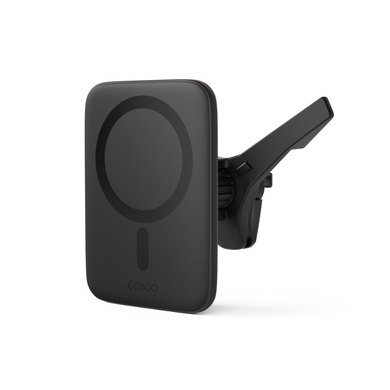 iStores by Epico Qi2 Mag+ Ultrathin Car Charger Wireless Charging 15W - černá