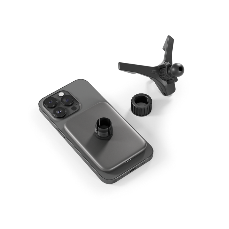 iStores by Epico Qi2 Mag+ Ultrathin Car Charger Wireless Charging 15W - černá