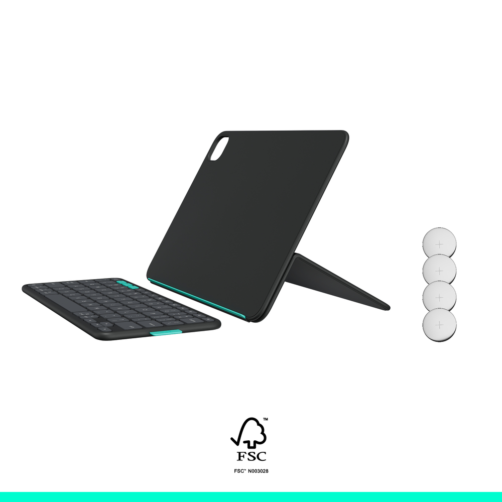 Logitech FLIP FOLIO pre iPad Pro 11"(M4), iPad Air 11"(M2+M3), iPad Air (5.gen.), US , grafitová