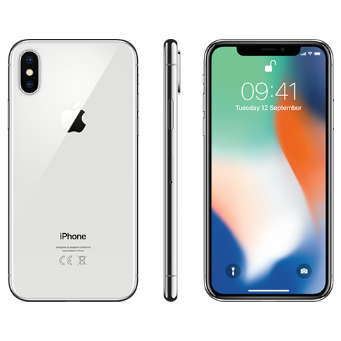 iPhone X 64 GB Stříbrný *Použitý s DPH – Třída C*