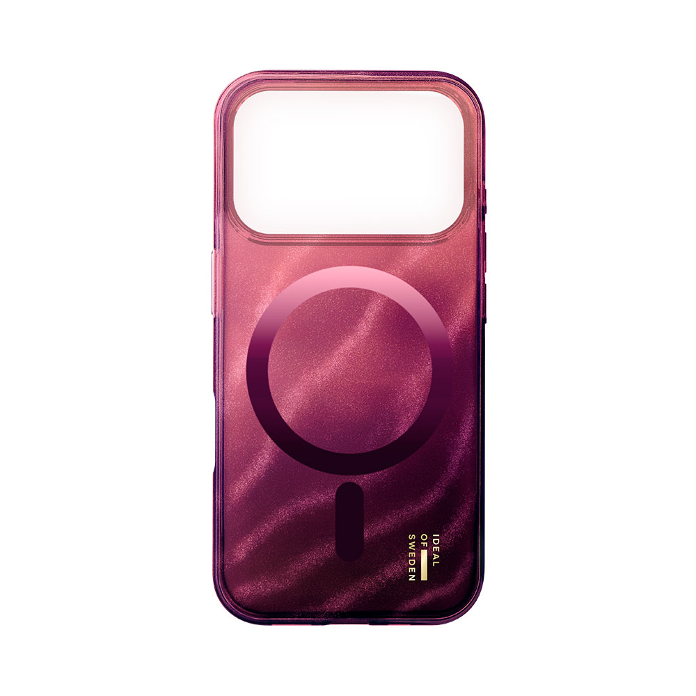 iDeal Fashion Clear Case MagSafe iPhone 17 Pro Cherry Lacquer