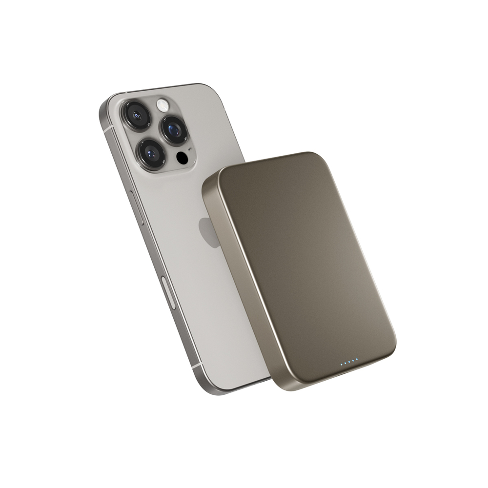 Epico UltraPack Qi2 10000mAh Mag+ bezdrôtová powerbanka EM71b - titanová