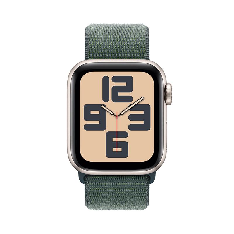 Apple Watch SE GPS + Cellular 40mm Starlight Aluminium Case with Lake Green Sport Loop *Aktivovaný*