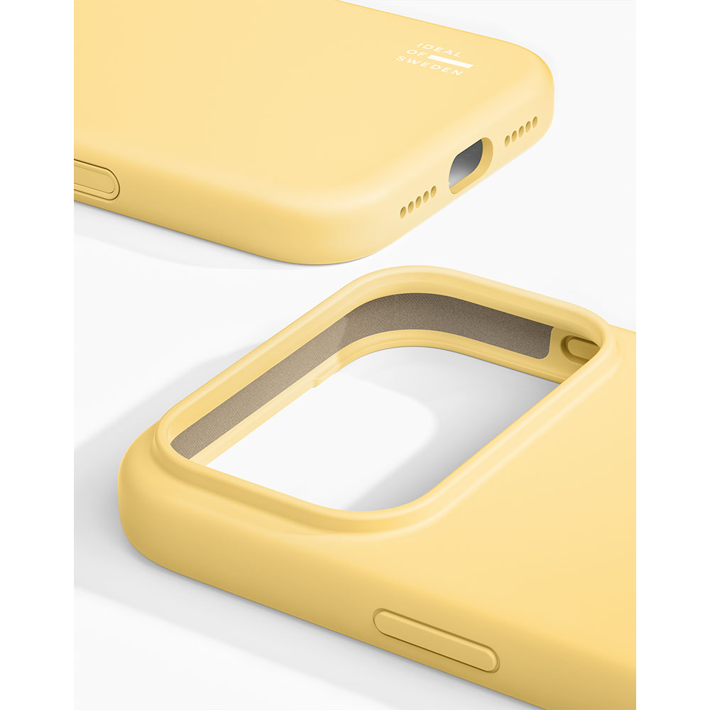 iDeal Silicone Case MagSafe iPhone 17 Pro Soft Lemon