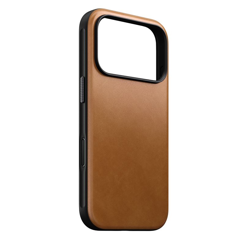 Nomad kryt Modern Leather Case Magsafe pre iPhone 17 Pro - English Tan