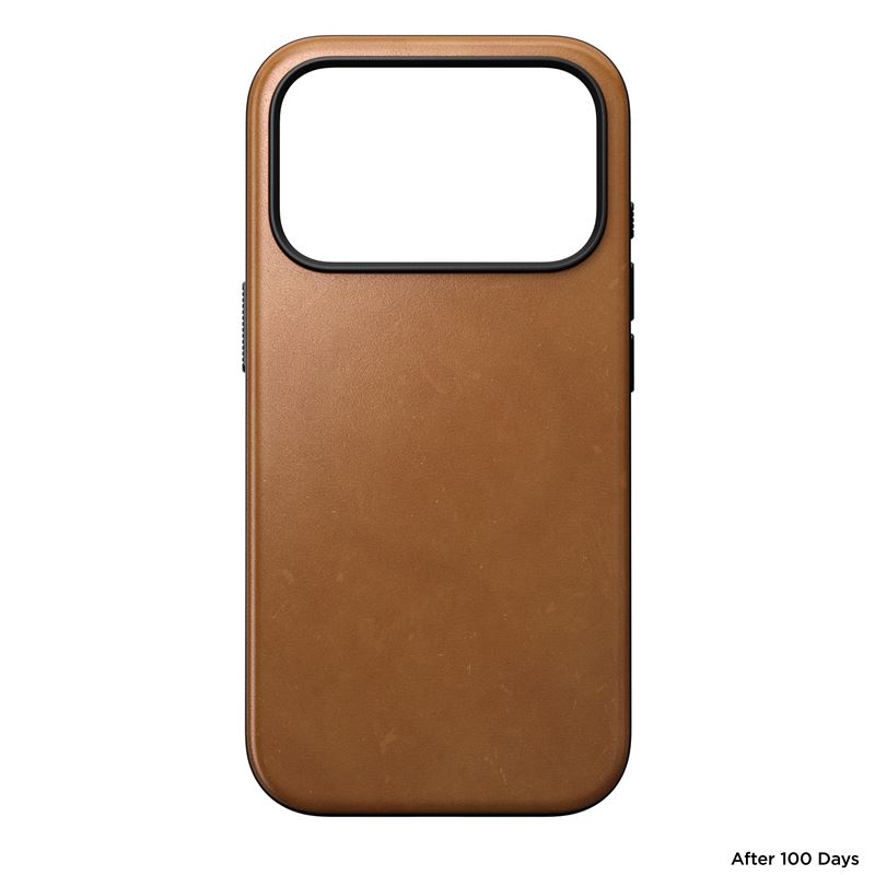 Nomad kryt Modern Leather Case Magsafe pre iPhone 17 Pro - English Tan