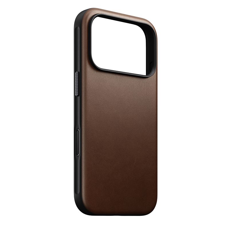 Nomad kryt Modern Leather Case Magsafe pre iPhone 17 Pro - Brown