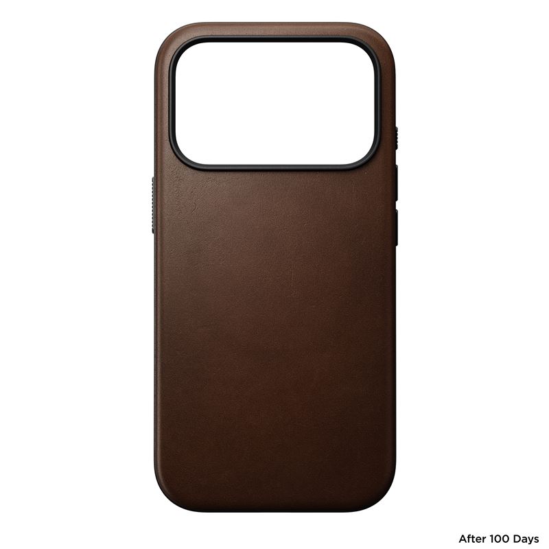 Nomad kryt Modern Leather Case Magsafe pre iPhone 17 Pro - Brown